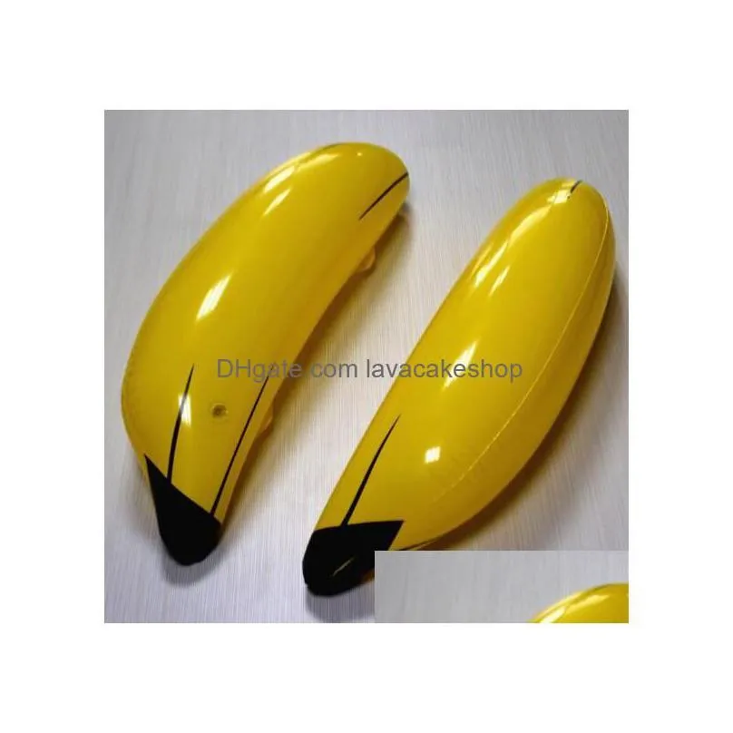 other home garden 100pcs creative inflatable big banana 68cm blow up pool water toy kids children fruit toys party decoration drop