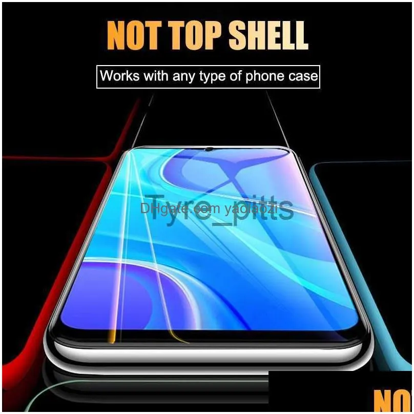 cell phone screen protectors for blackview a80 pro screen protector case full cover hydrogel film protective 9h 2.5d film blackview a60 not tempered film