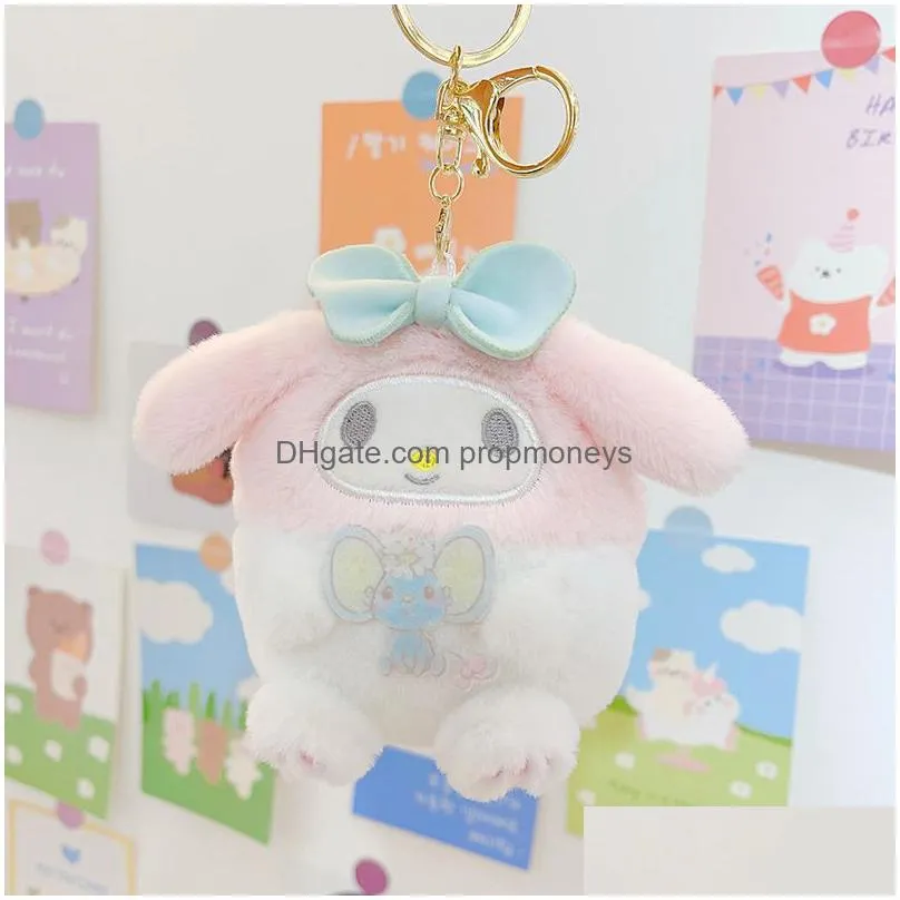 Jewelry Fashion Kawaii Styles Plush Jewelry Keychains Backpack Car Key Ring Accessories Girl Wallet Drop Delivery Baby, Kids Maternity Dhqe2