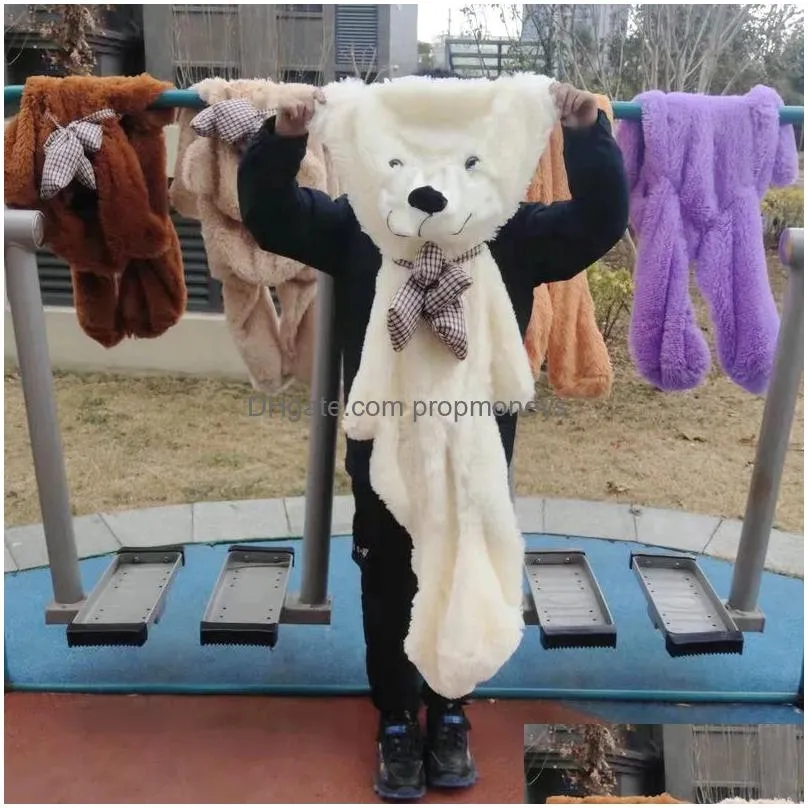 Stuffed & Plush Animals New Arrive 60-200Cm Nt Unstuffed Empty Plush Teddy Bear Skin Toy For Kids Friend Gift 7 Colors Drop Delivery T Dhyen