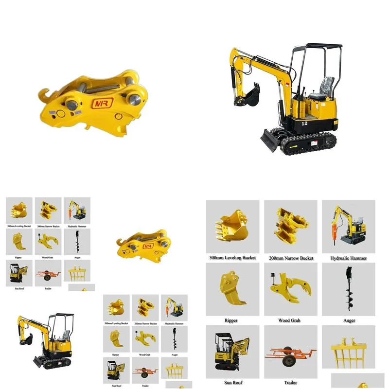 wholesale large machinery equipment mini excavator excavator accessories