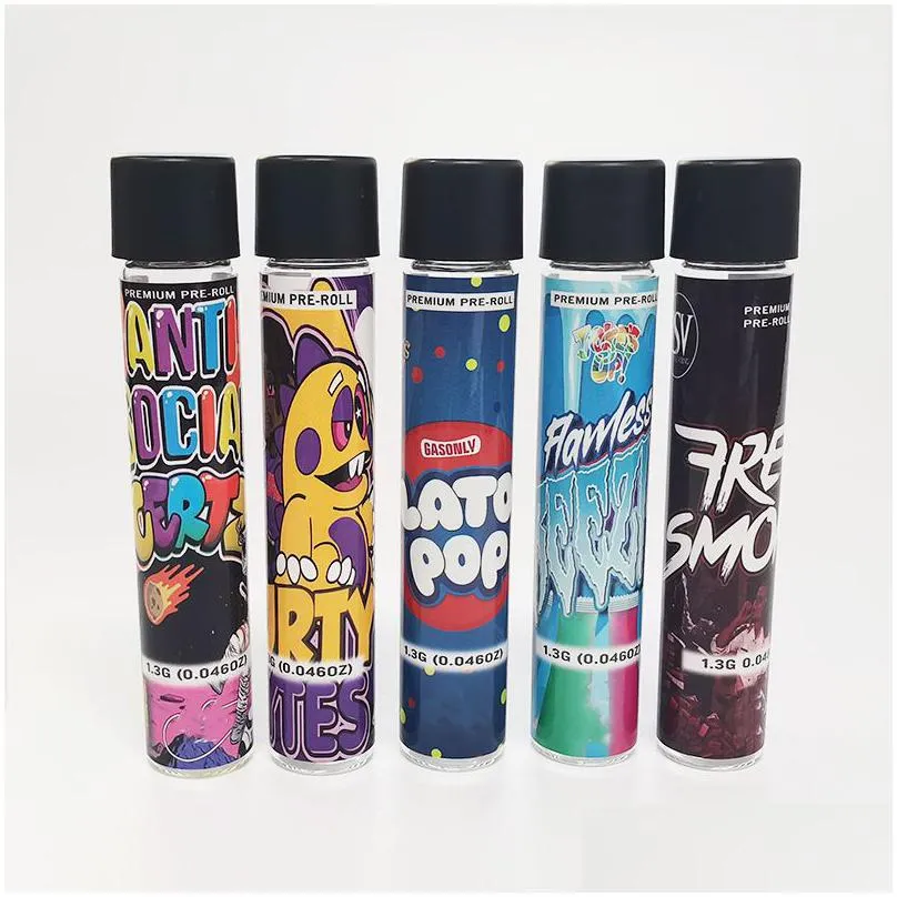 wholesale printed strain labels paper presidential moonrock 1g preroll 1.5g blunt pre roll stickers pre-roll packaging tube label