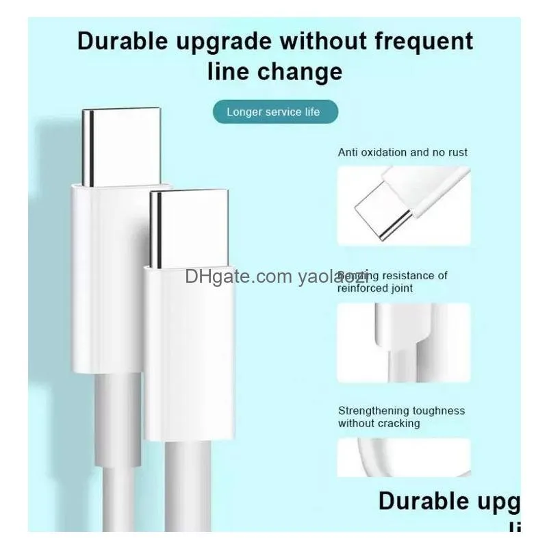 1m 3ft usb type-c to type c cables c to c fast charge support pd 20w 3a quick cords cable for samsung s21 s22 note 20 with retail