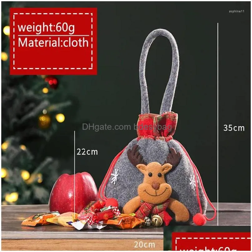 Christmas Decorations Christmas Decorations Snowman Doll Bag For Decoration Small Eve  Box Gifts Children 1Pc Drop Delivery Home Dhdv6