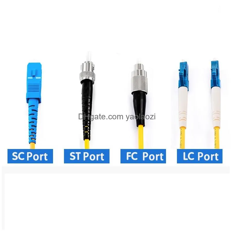 fc/upc-fc/upc-sm 2mm fiber optic jumper cable 3.28ft-98.42ft single mode extension cord computer cables connectors 1-30 meters