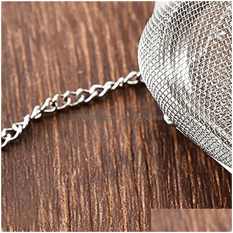 ups stainless steel tea strainer locking spice mesh infuser tea ball filter for teapot heart shape tea infuser