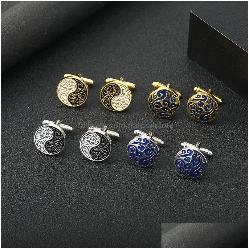 fashion man cufflink designer jewelry funny cuff links alloy skull anchor snowflake elephant innovative silver black gold cufflinks shirts suits accessories