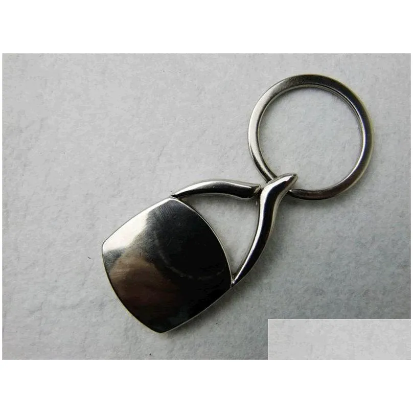 sublimation metal key chain blank rounded square style keychains custom your picture and print logo thermal transfer key chain wholesale