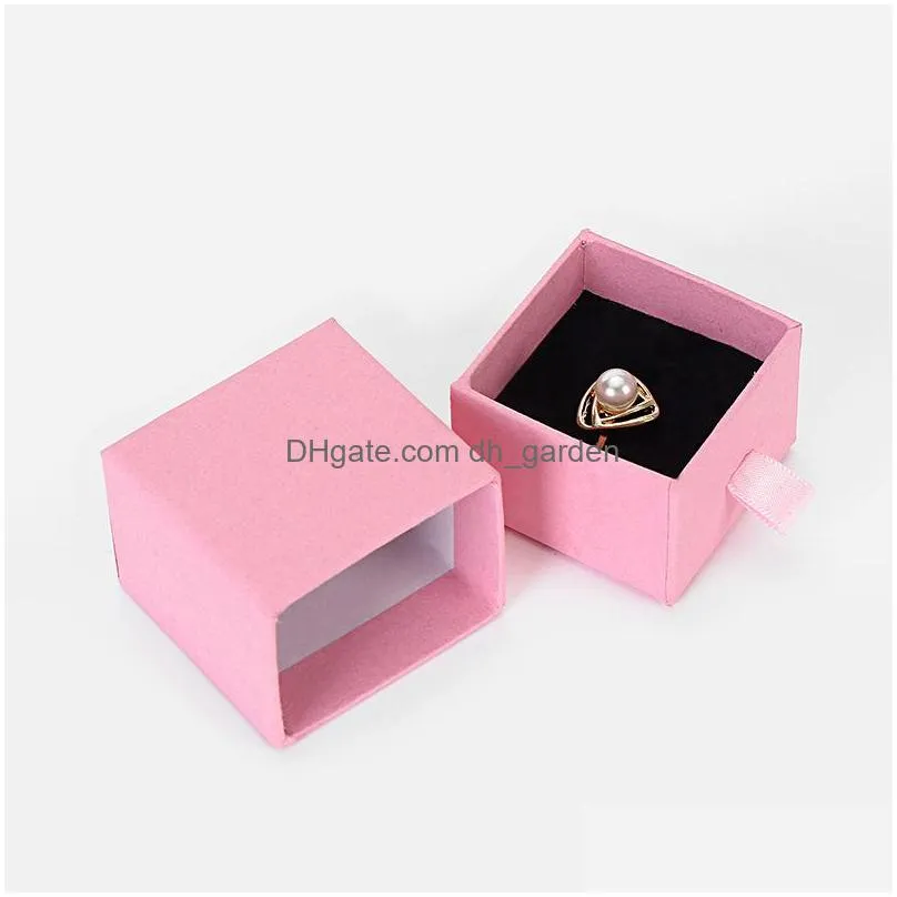 12 pieces/lot high quality pink jewelry kraft paper favour bulk gift display es bag necklace bracelet box