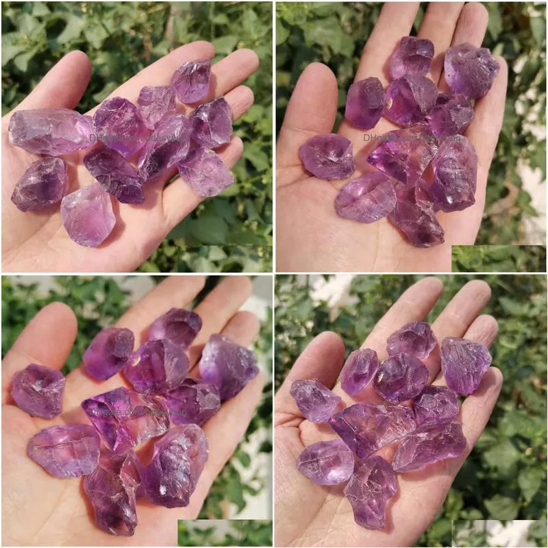 decorative objects figurines 100500g natural amethyst stones rough mineral crystal specimendecorative decorativedecorative