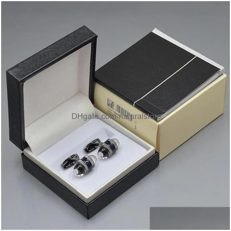 luxury cufflinks cuff links high quality classic style cufflink 4 colors with box