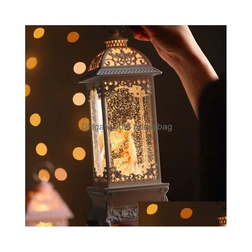 decorative figurines music box girl ballet decoration city of the sky rotating snow wind lamp childrens birthday gift girls