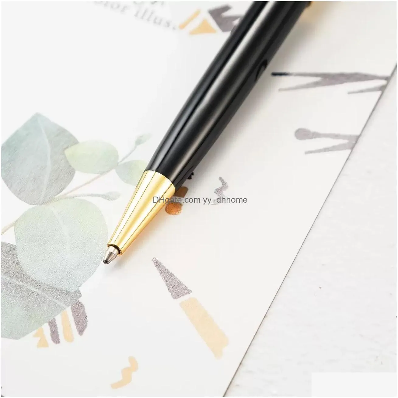 wholesale business ballpoint pens gold silver metal signature pen school student teacher writing gift office writing gift