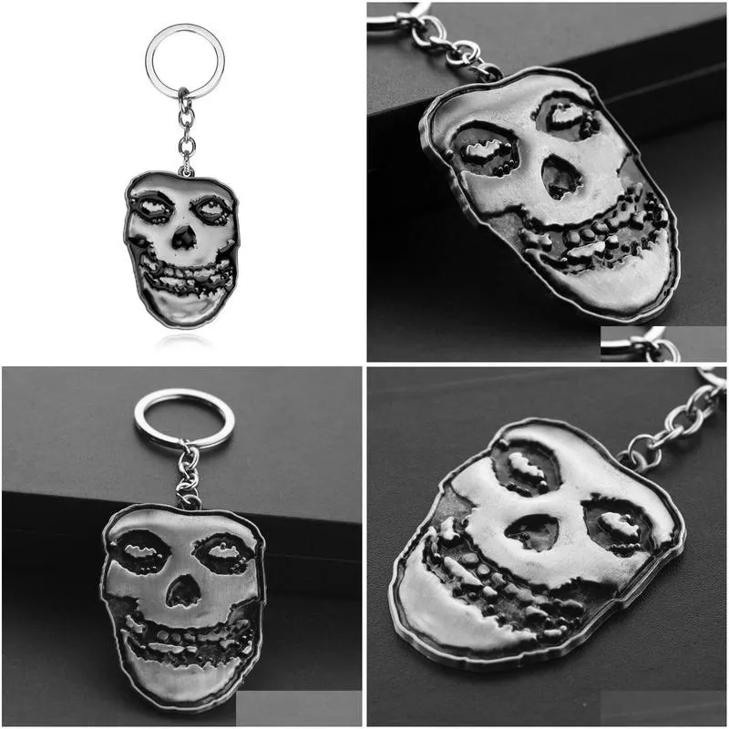 Cartoon Accessories Rock Band Fits Drip Oil Metal Ball Bell Keychain Key Ring Accesssory Drop Delivery Baby, Kids Maternity Cartoon Pr Dh8Ys