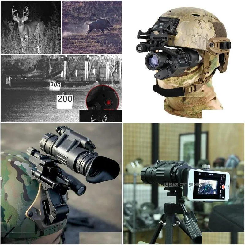 pvs-14 infrared night vision telescopes monocular digital tactical scope for shooting telescope telescopes