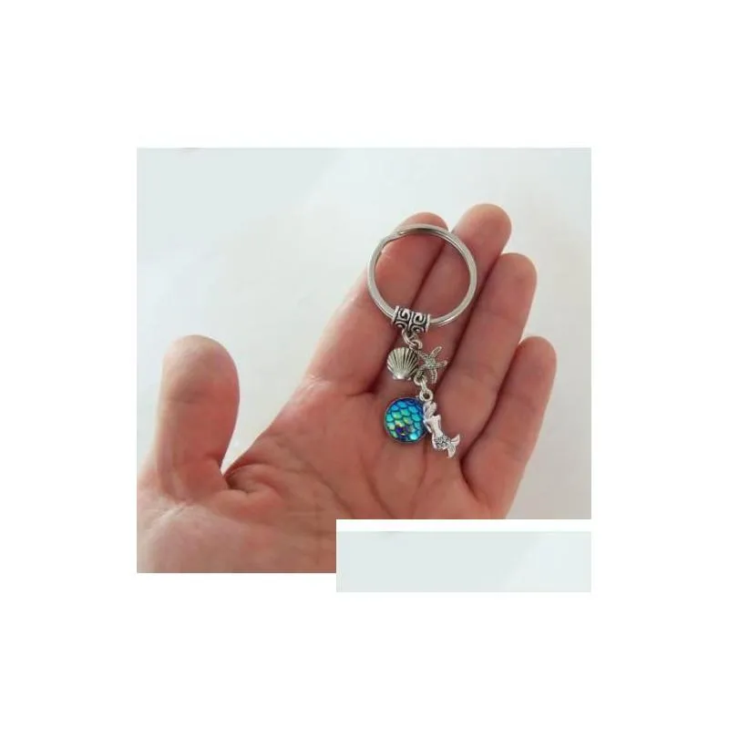 seahorse keychain with mermaid scales sea horse keychain seahorse keyring sea horse keyring mermaid keychain for woman
