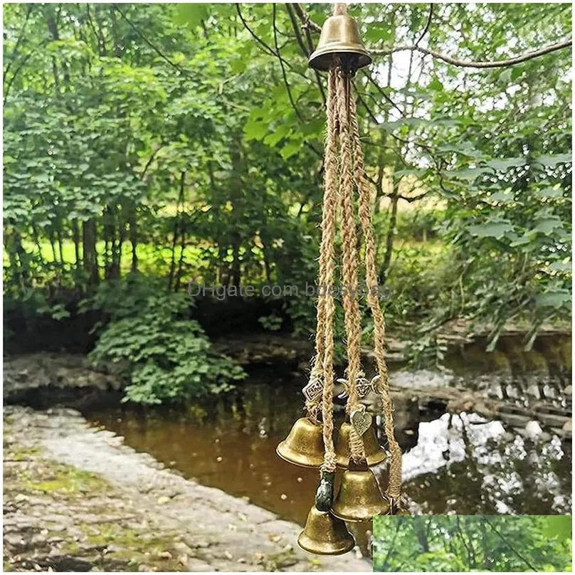 decorative objects figurines blessing bells beautiful spirit wind chimes witch door wall hanging charm magic witchcraft decor garden