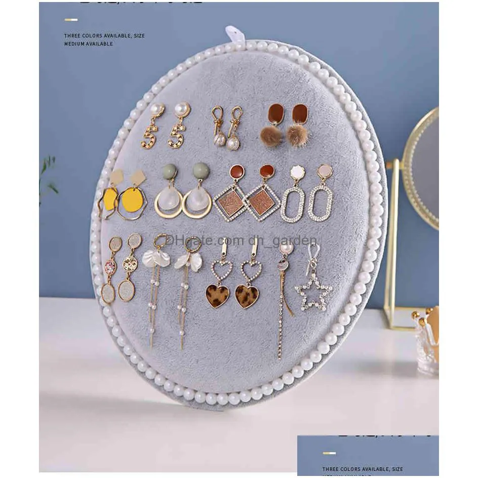 flannelette for womens household exquisite hanging necklace storage artifact earring display rack jewelry
