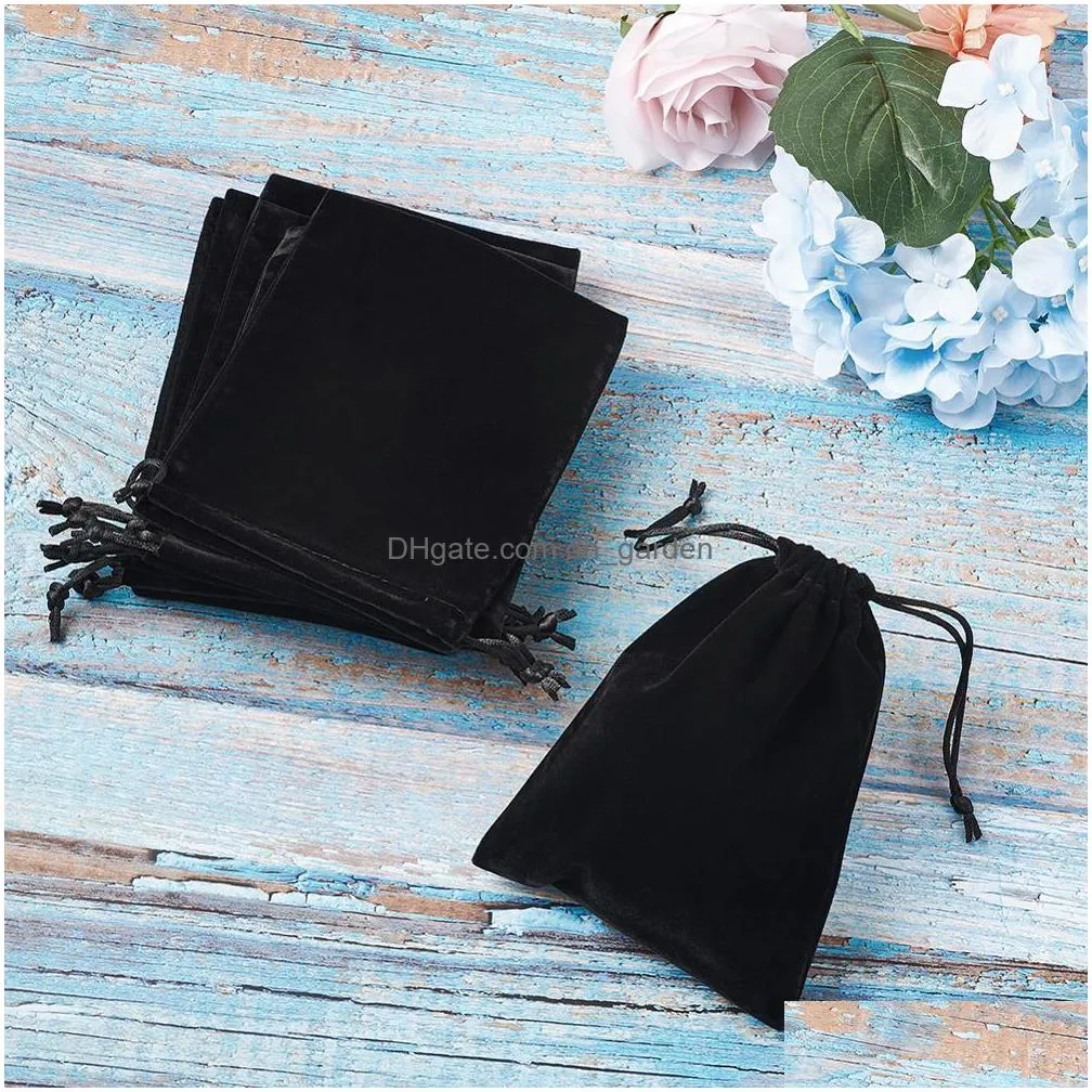 20pcs 16x12cm velvet packing mothers day drawstring pouches gift bags jewelry beads storage container