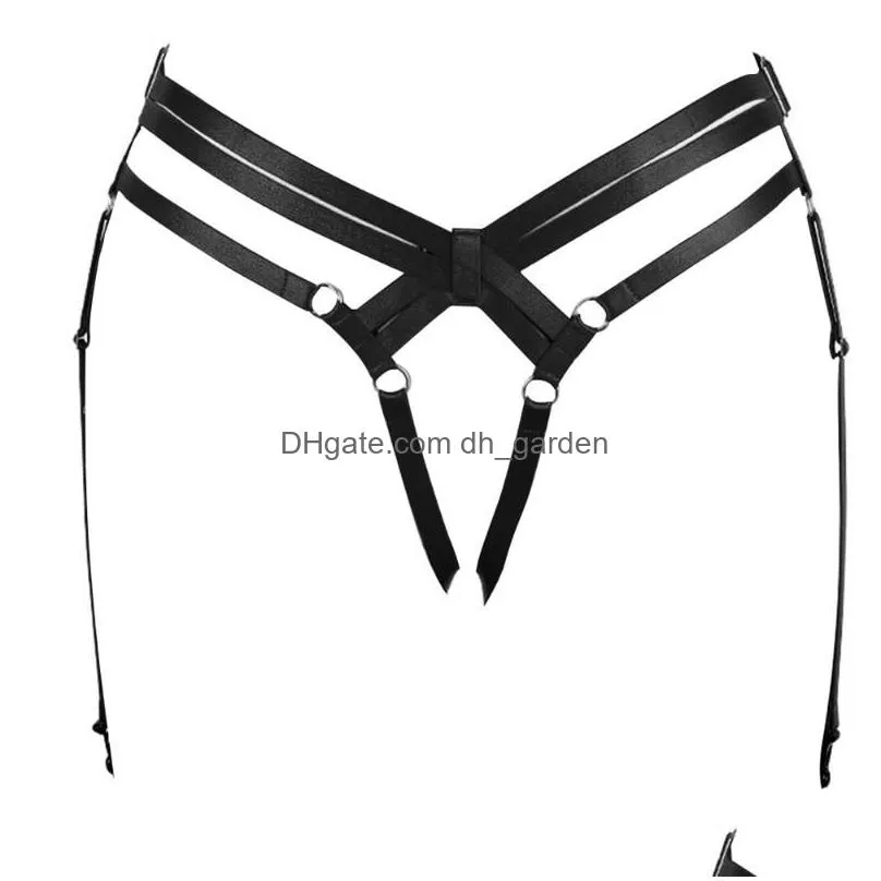 Other Fashion Accessories Belts Thong Briefs Body Harness Bondage Women Y Elastic Fetish Lingerie Cage Strap Underwear Garte Dhgarden Dhbcx
