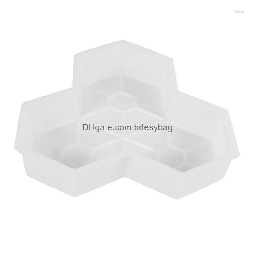 garden decorations 2pcs path mold concrete manually plastic stepping stone paving molds for pavement courtyards square