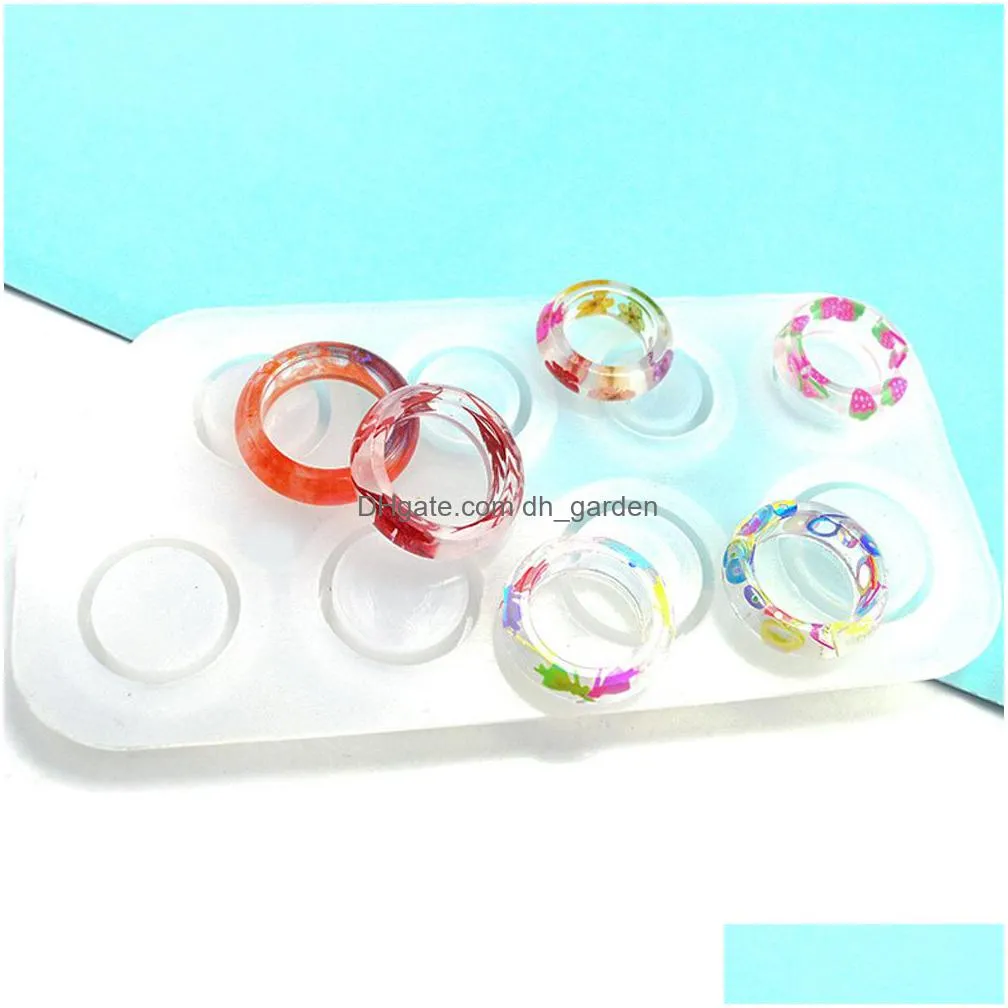 2021 crystal epoxy pendant bracelet resin s curved face ring jewelry silicone diy handmade mold crafts making tools