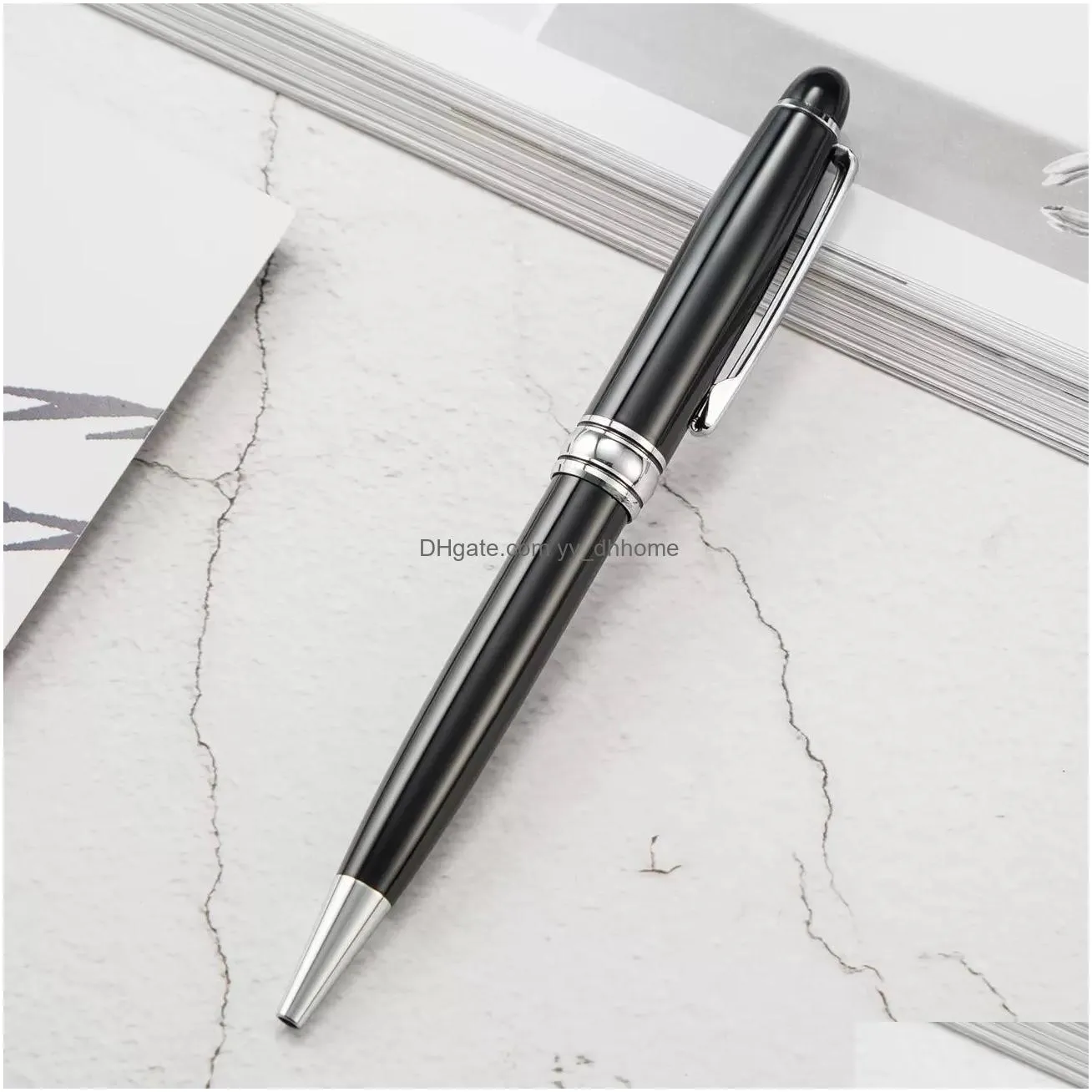 wholesale business ballpoint pens gold silver metal signature pen school student teacher writing gift office writing gift