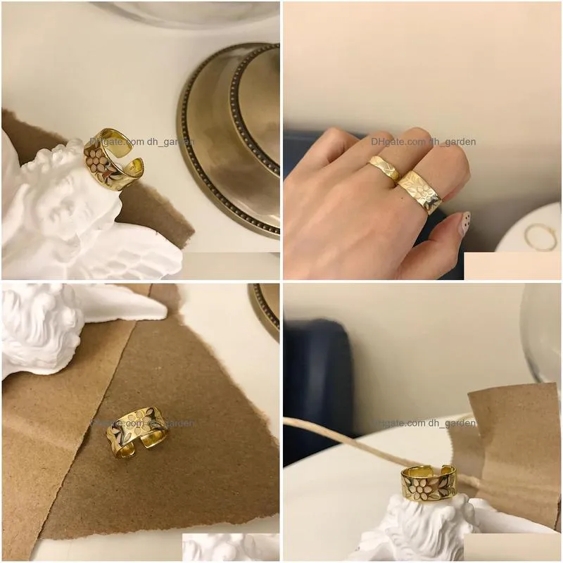 silvology 925 sterling silver resin flower high quality elegant korean rings for women 2019 festival jewelry bijoux femme