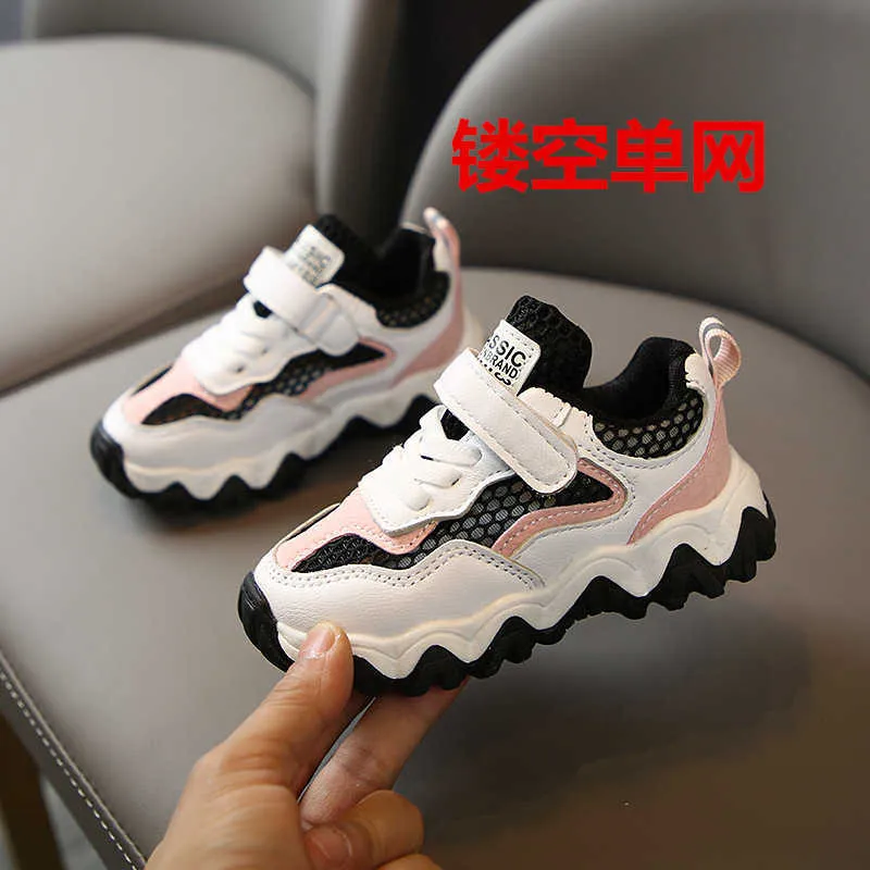 Athletic Outdoor 2022 Mesh Breathable Sport Casual Shoes For Kids Toddler Fashion Shoe Child Baby Little Girl Boys Sneakers Size 1 2 3 4 5 6 Year W0329