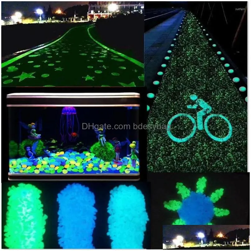 garden decorations mix luminous stone walkway rock patio lawn yard decoration craft cobblestone decor