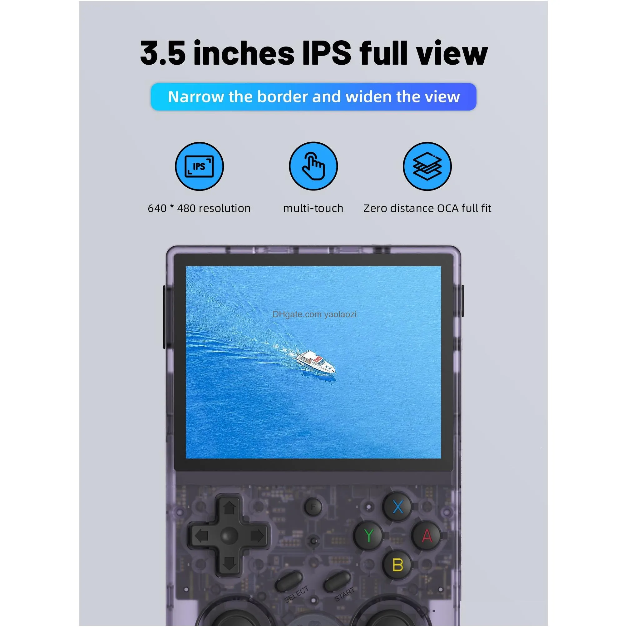 portable game players anbernic rg353v rg353vs retro handheld games console 3.5inch 640x480 video game console linux dual system portable game console