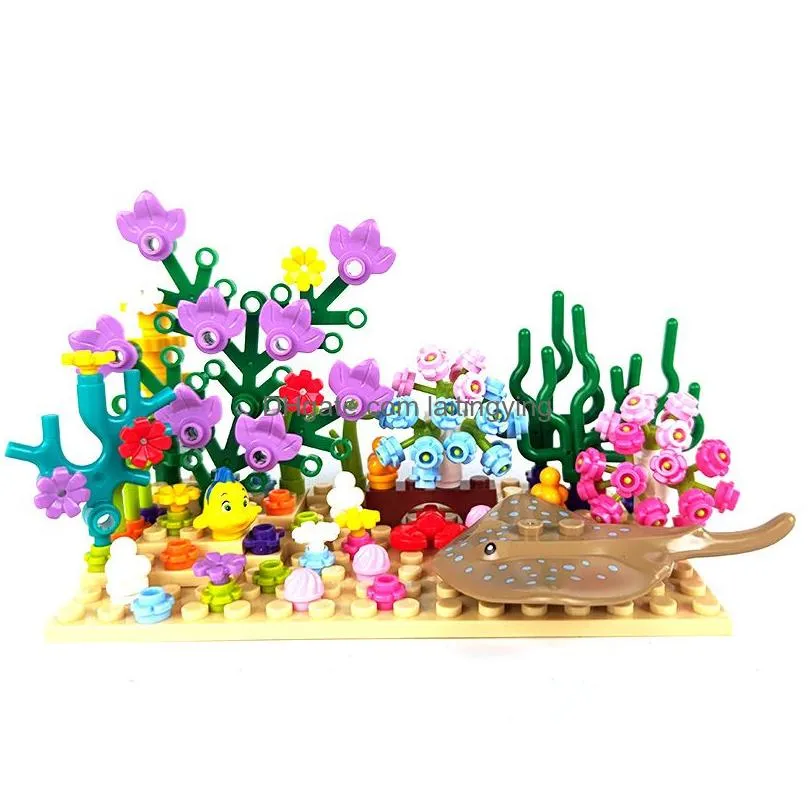 Model Building Kits Wholesale Toys Custom 128Pcs Small Particle Sets Brick Technic Underwater World Lepin Creator Collectible For Ki Dhapf