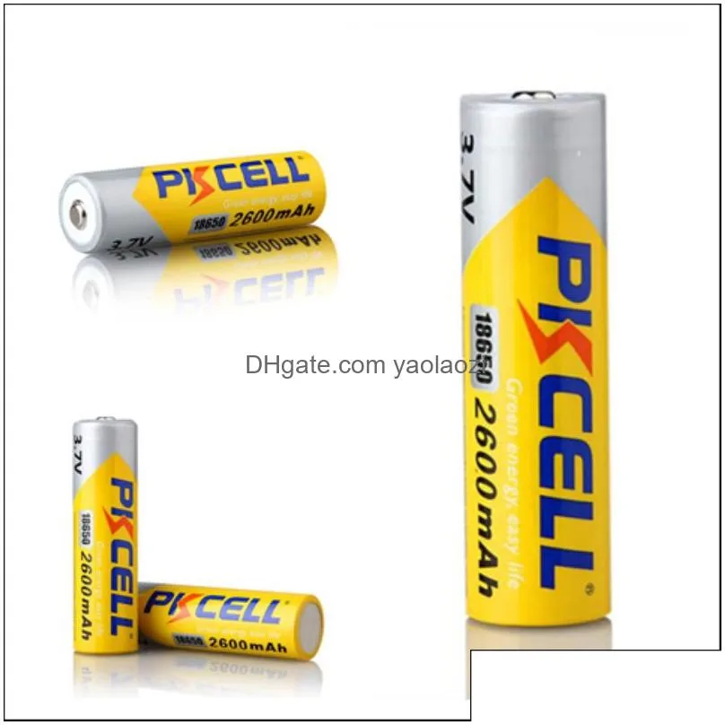 pkcell 18650 battery 2600mah rechargeable lithium battery for micro phone computer electric skate