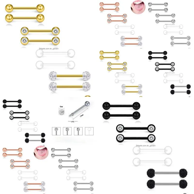 percing labret bar lip ring stainless steel blasting leveraged tongue rings y body piercing jewelry