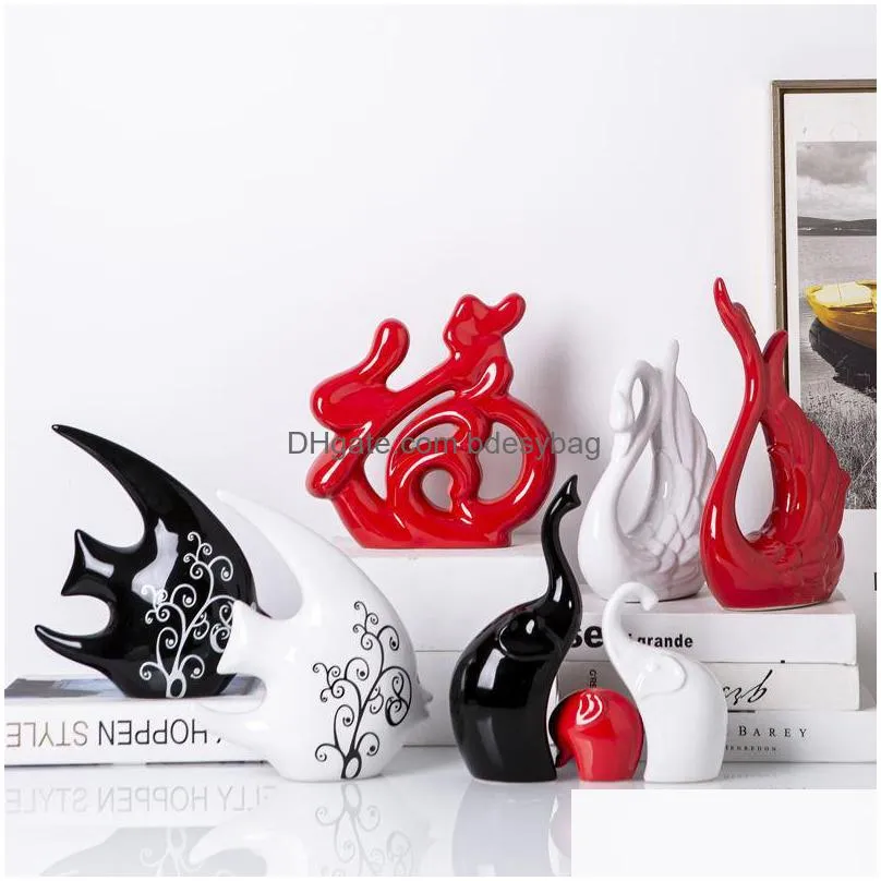 decorative objects figurines artracyse decoration statue creative home wine cabinet living room bedroom ceramic crafts wedding gift