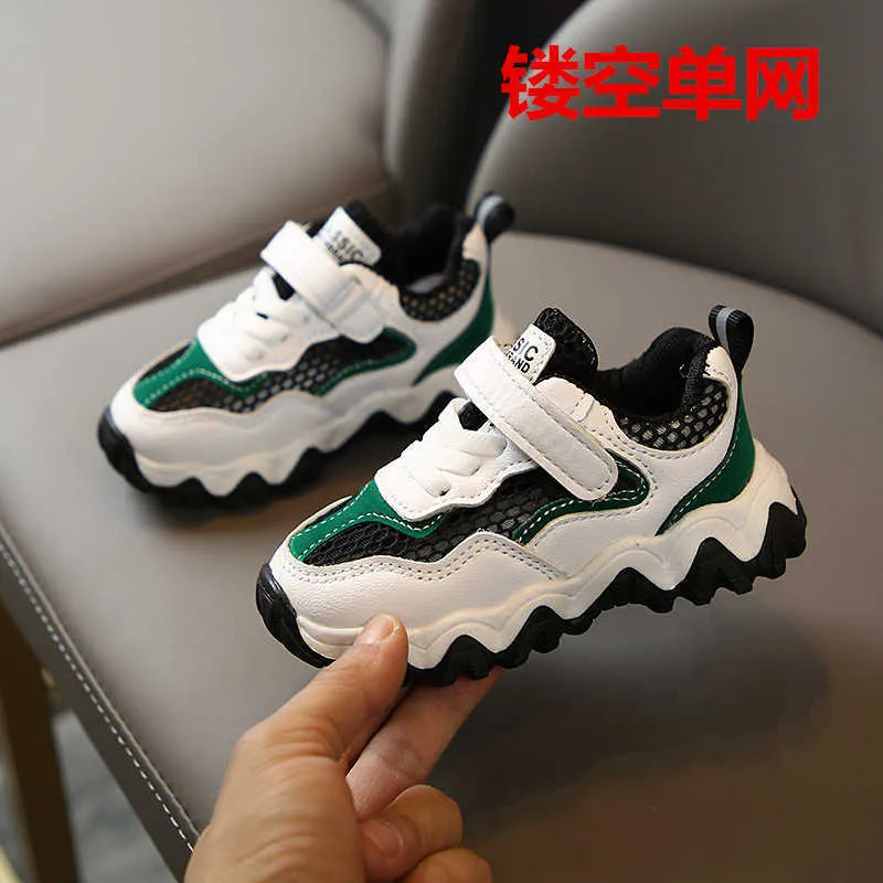 Athletic Outdoor 2022 Mesh Breathable Sport Casual Shoes For Kids Toddler Fashion Shoe Child Baby Little Girl Boys Sneakers Size 1 2 3 4 5 6 Year W0329