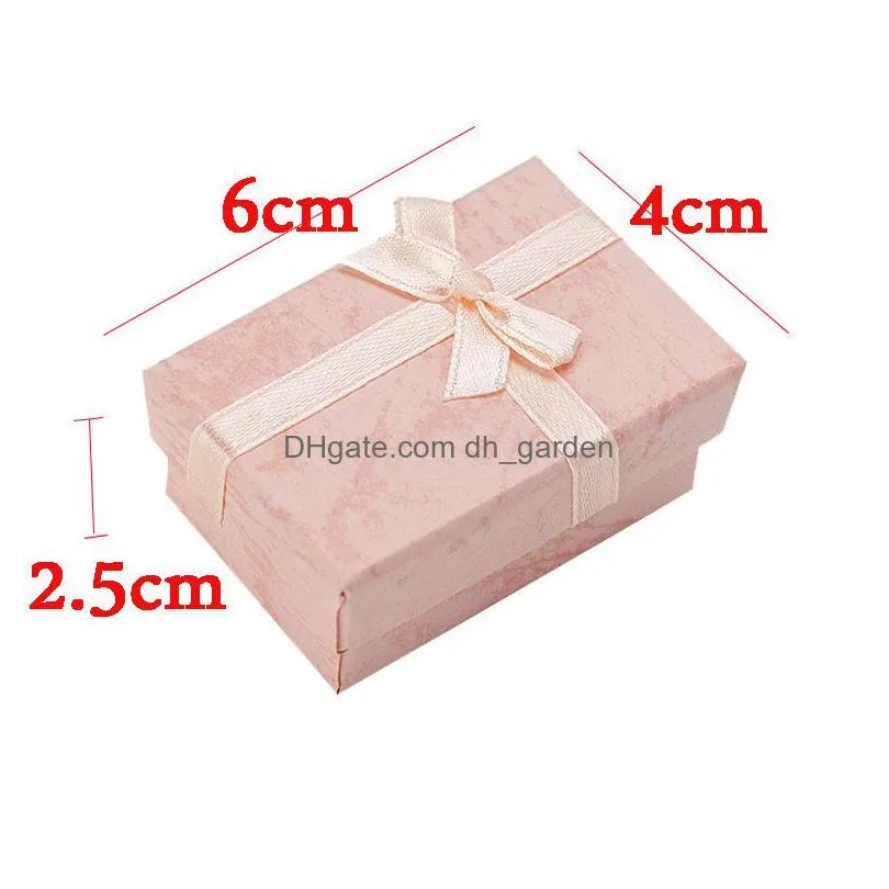 60pcs earrings necklace rings gift box packaging high quality paper jewelry display with white sponge