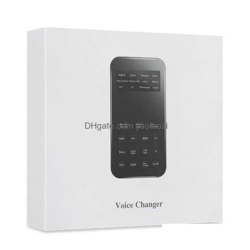 live webcast voice changer male to female mini adapter 8 changeing modes microphone disguiser phone game sound converter231y6170824