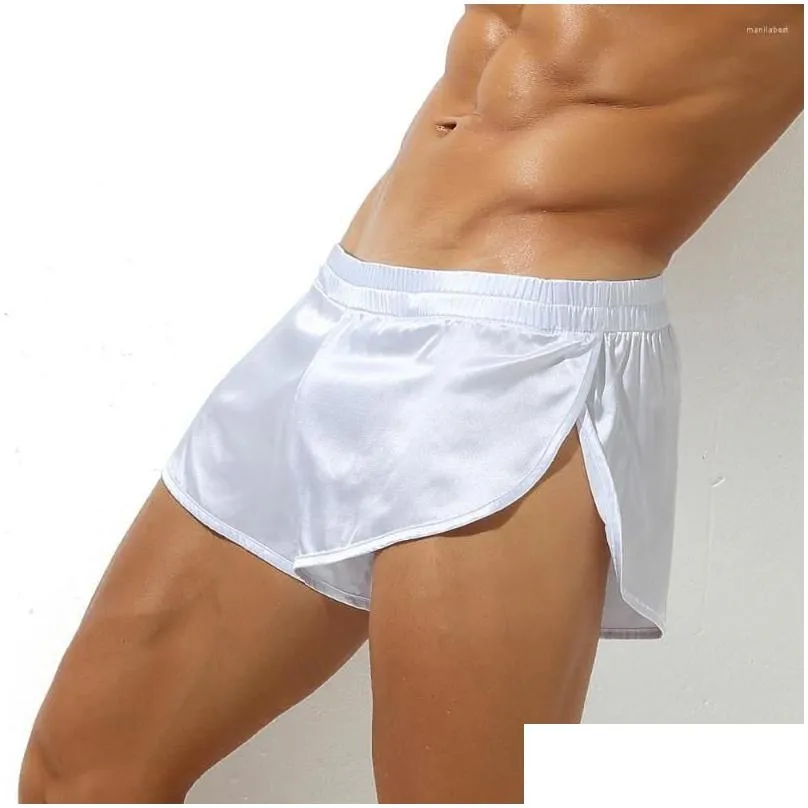 underpants sexy men boxer shorts jockstrap string homme silk satin panties slip underwear calzoncillos hombre penis pouch swimwear