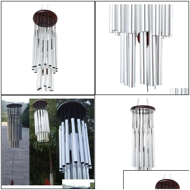 garden decorations 27 tubes 5 bells windchime chapel wind chimes door hanging decoration jllblw sport777 drop delivery home patio law