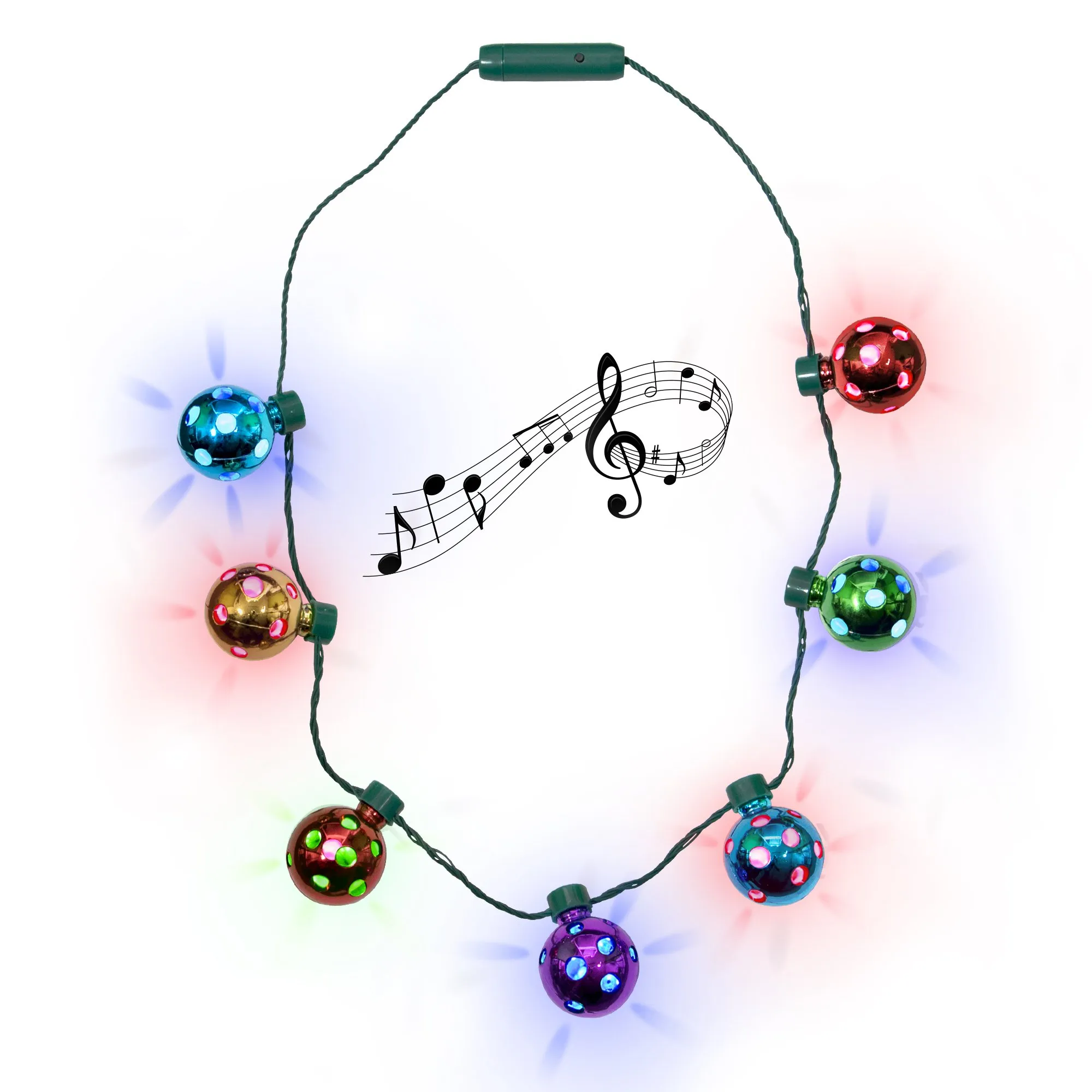led christmas holiday jingle bell necklace for kids and adults 4