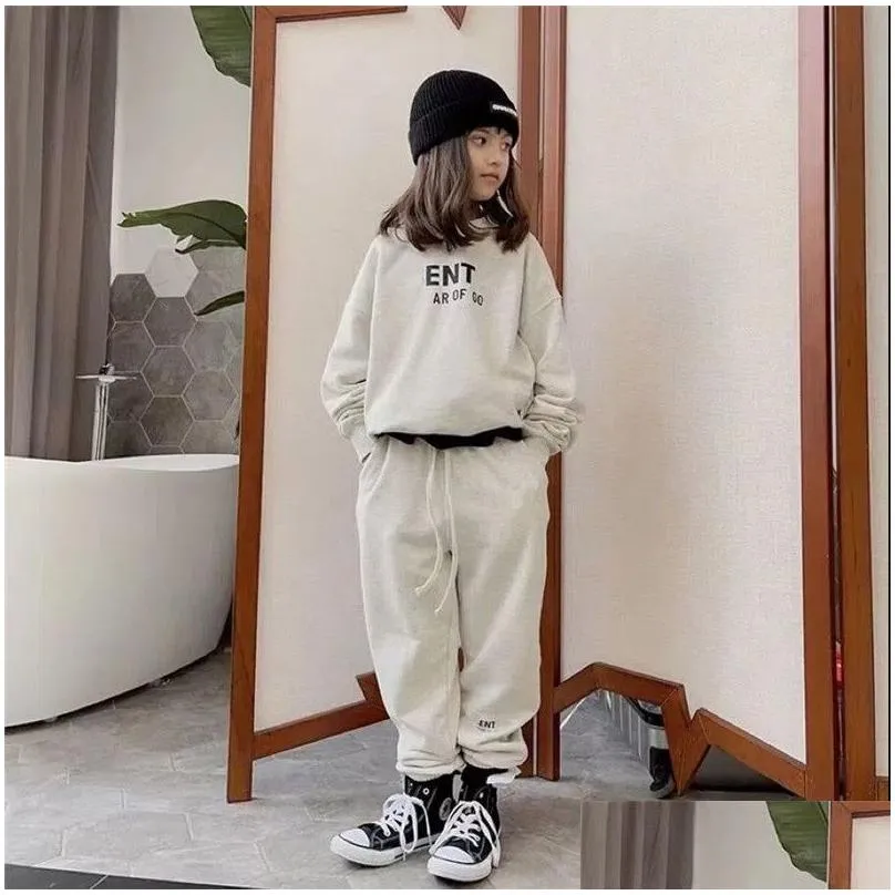 baby kids clothing sets designer long sleeve hoodies and pants set boys girls luxury tracksuits children outfit sportsuits  hoodie