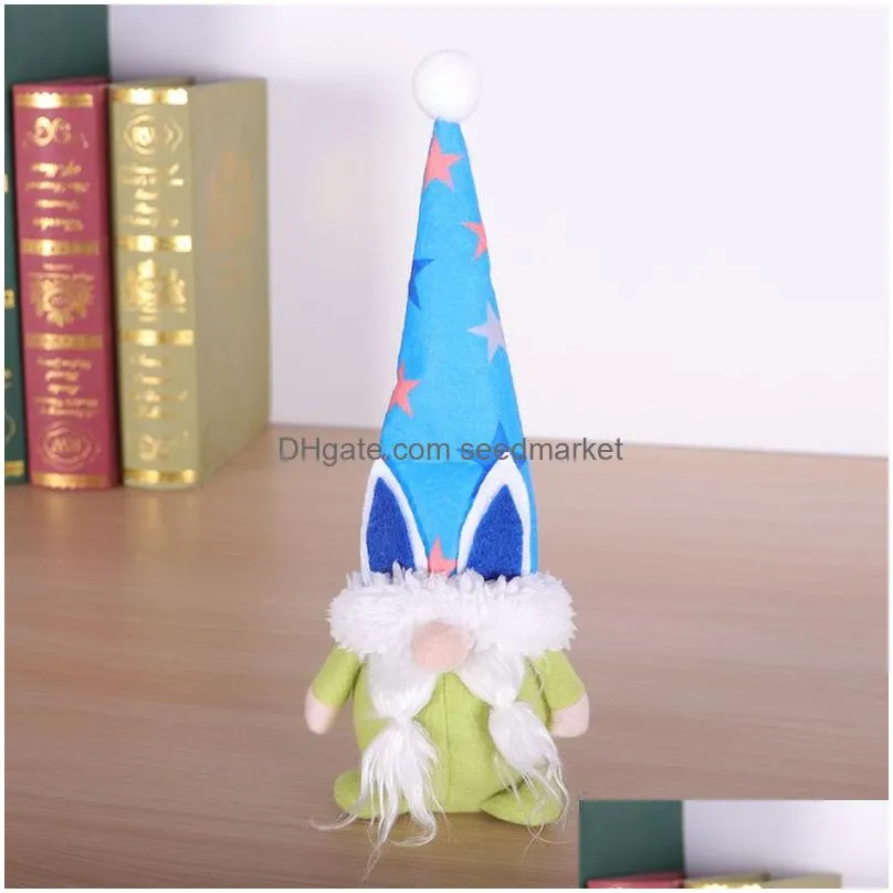 easter cute faceless stuff plush doll gnome bunny decoration handmade rabbit elf plush toys doll figurines holiday party supplies