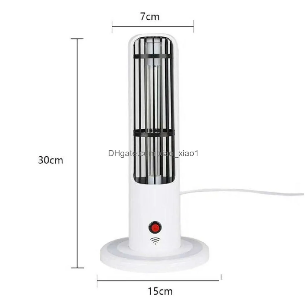 uvcaddozone sterilizing lamp uv germicidal disinfection night light timing control - black and white