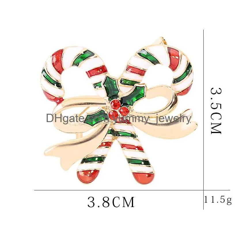 Pins, Brooches Merry Christmas Enamel Brooches Pin Women Tree Snowman Tie Sock Shoes Elk Gloves Garland Lapel Badge For Men Fashion Pa Dh7Er