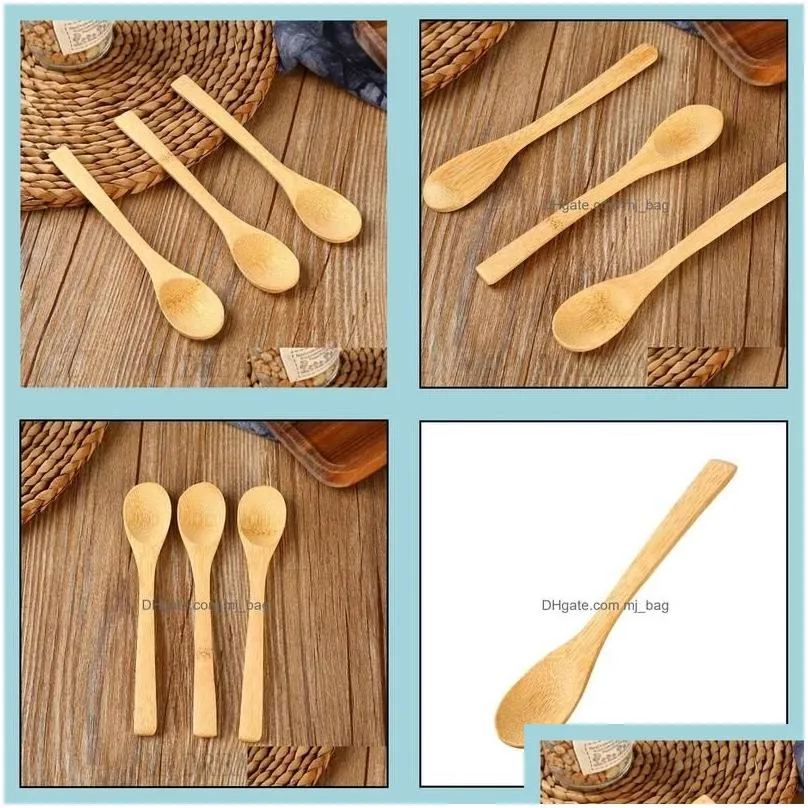 Spoons 16X3Cm Bamboo Spoons Ice Cream Honey Spoon Kitchen Using Scoop Drop Delivery Home Garden Dining Bar Flatware Dhn4U