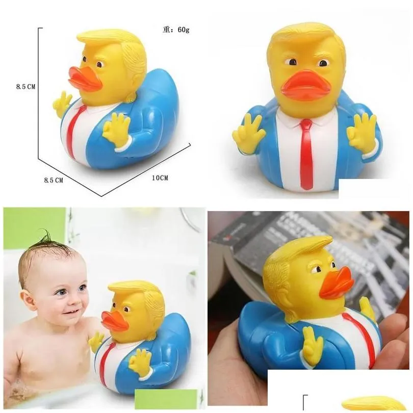 other bath toilet supplies trump duck toy pvc shower floating us president doll water novelty kids gifts drop delivery home garden