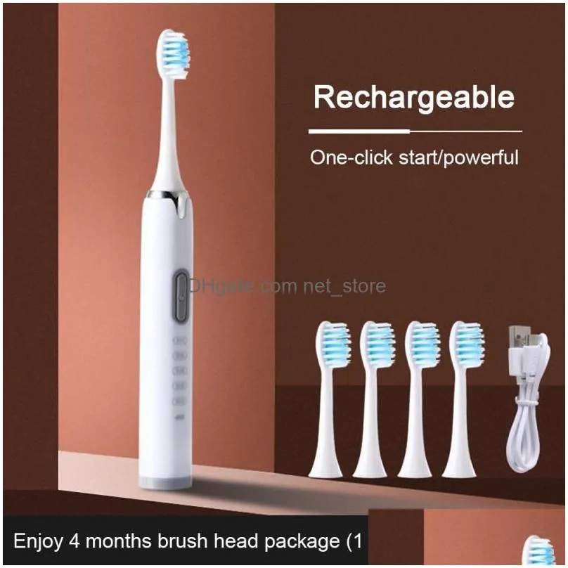 toothbrush waterproof tooth brush ultrasound battery power electric toothbrush portable toothbrush teeth clean adult brush