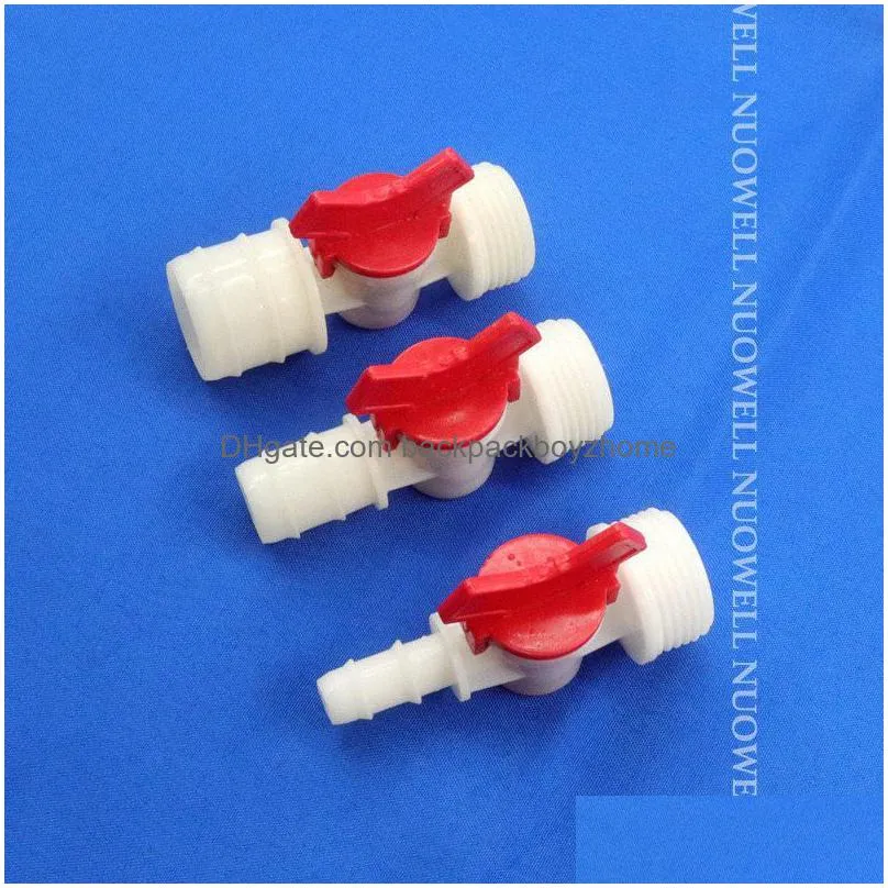 watering equipments 401pcs g 1 inch male thread barbed soft pipe valve garden lrrigation water tube switch connector air hose ball