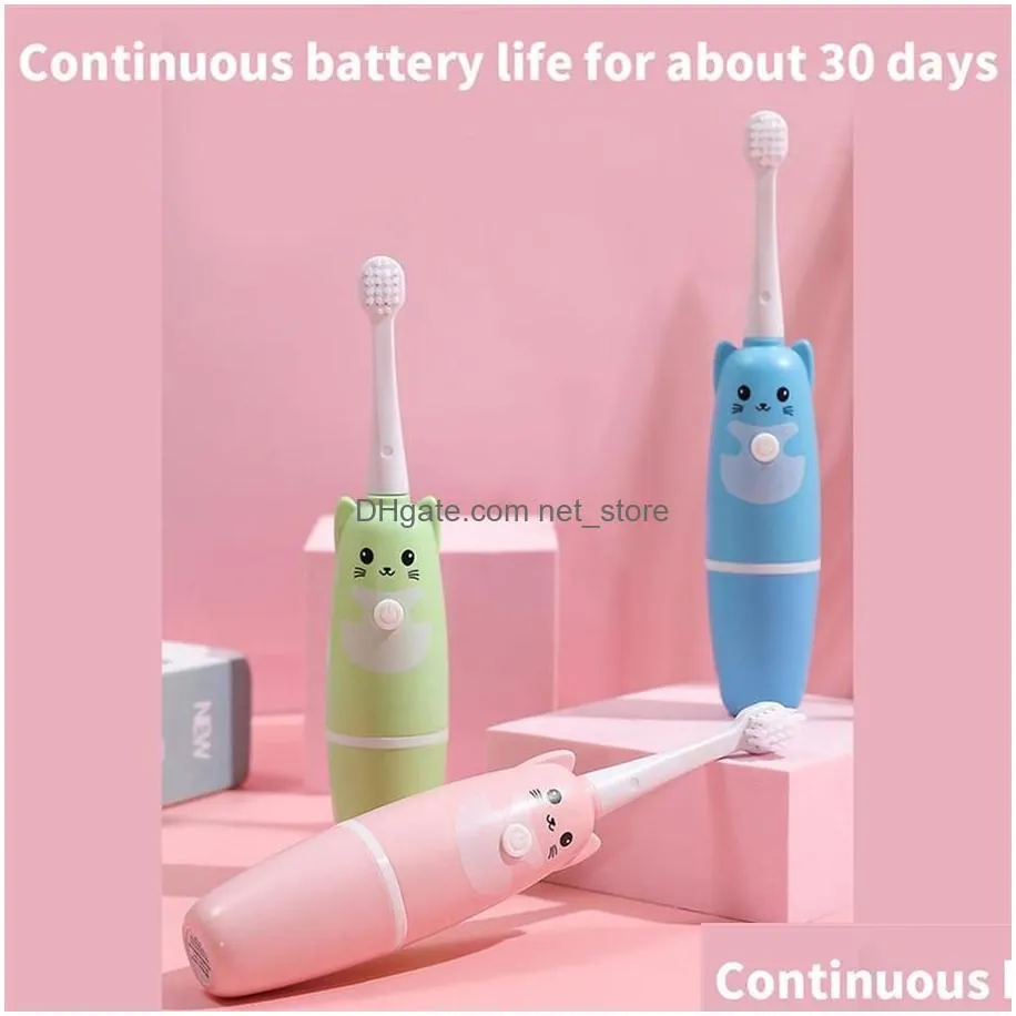 childrens electric toothbrush cartoon pattern children with soft replacement head209r295m